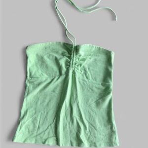 La Vie En Rose Light Green Strapless Camisole